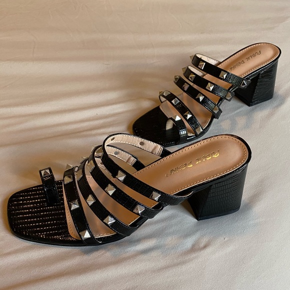 Public Desire Jamie Studded Mule Sandals - Picture 7 of 7